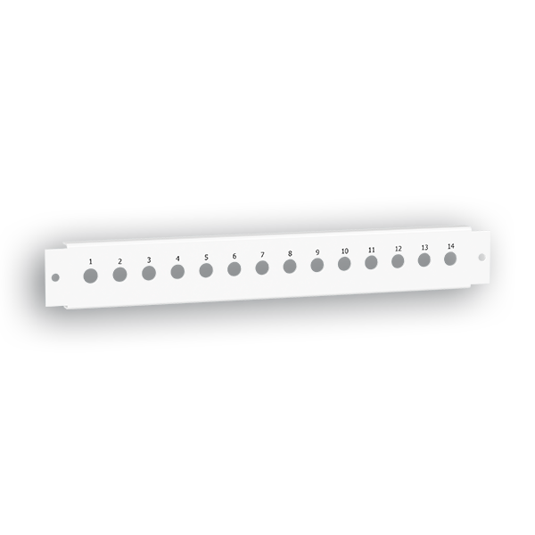 VDI_ RACK EMPTY PANEL F/ 14 F TYPE PLUGS 1U