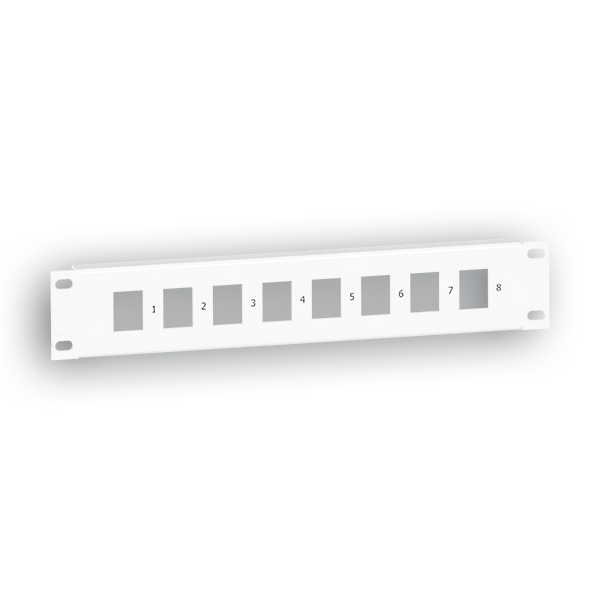 RAQUITED 10’’ EMPTY PANEL F/ 8 RJ45 1U