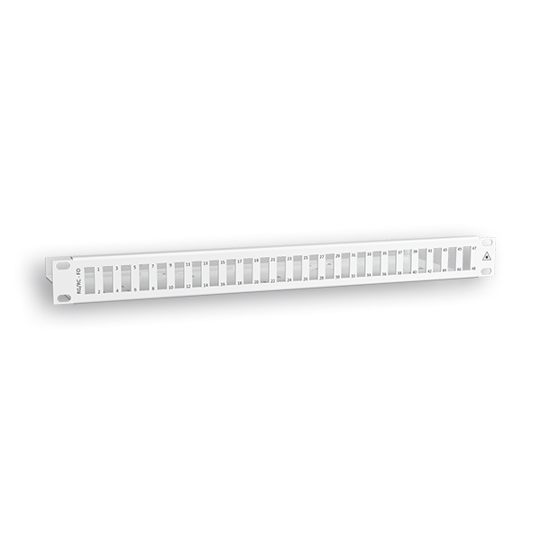PANEL RAQUITED 19'' C/ BANDEJA P/ FO48 BLANCO 1U
