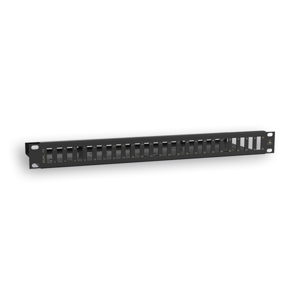 PANEL RAQUITED 19'' C/ BANDEJA P/ FO48 NEGRO 1U