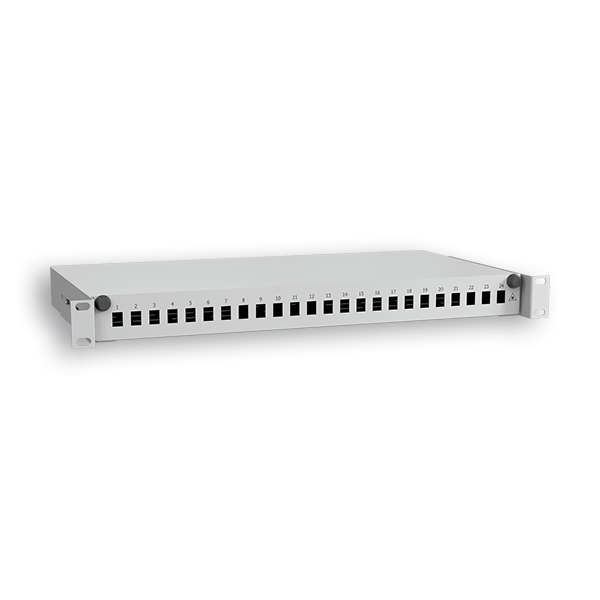 PANEL RAQUITED 19” GAVETA P/24 FO GRIS 1U