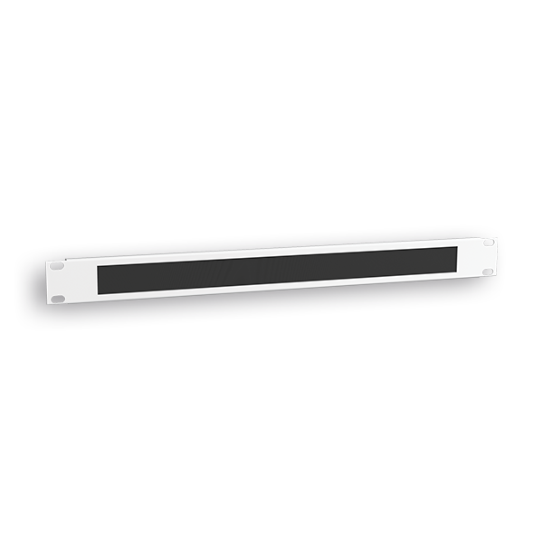 PANEL RAQUITED 19'' PASACABLES C/CEPILLO BLANCO 1U
