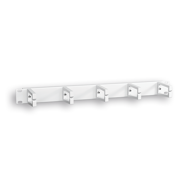 PANEL RAQUITED 19'' C/ ANILLAS BLANCO 1U