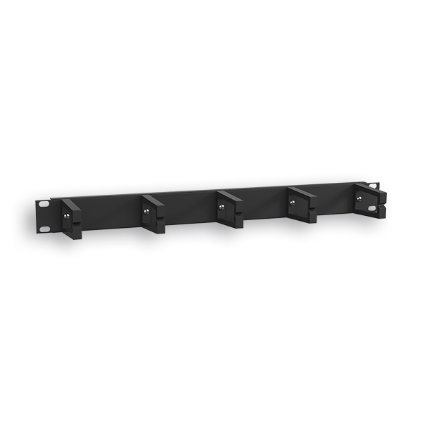 PANEL RAQUITED 19'' C/ ANILLAS NEGRO 1U