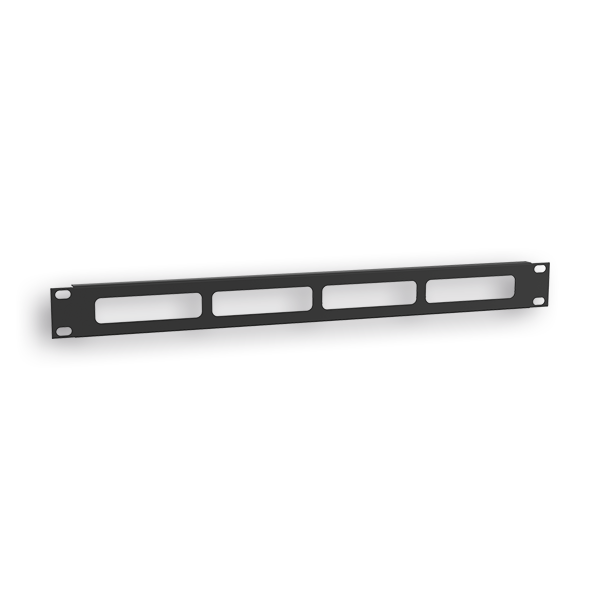 PANEL RAQUITED 19'' PASACABLES NEGRO 1U