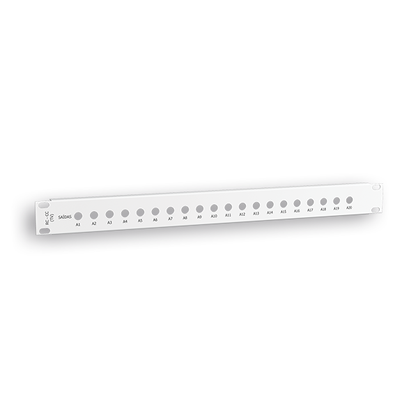 PANEL RAQUITED 19'' P/ 24 CONECT F/F BLANCO 1U