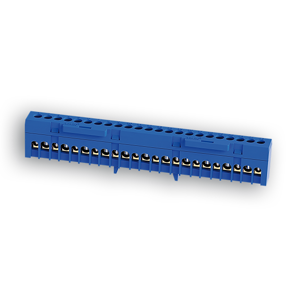 BARRAMENTO ISOLADO NEUTRO 23F (11x16+12x10) AZUL